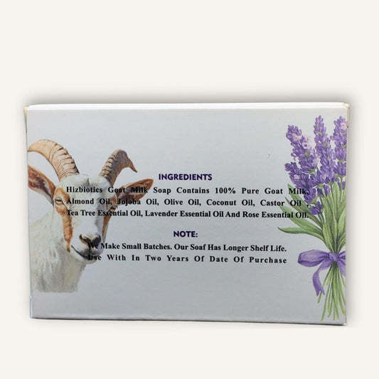 Hizbiotics Goat Milk Soap – Cold Process Handmade Bar for Dry Skin, Dark Spots & Anti-Aging
