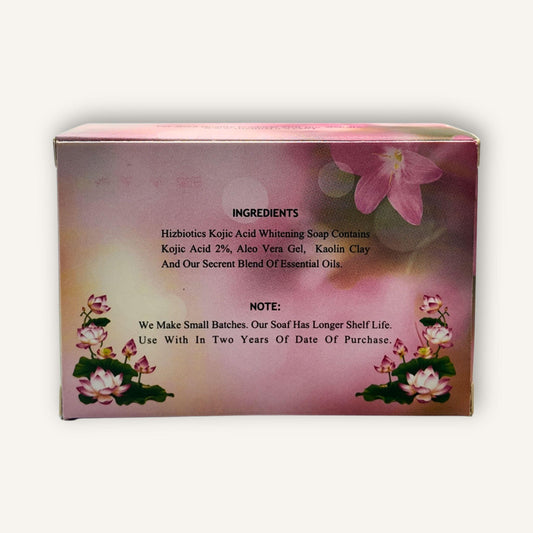 Hizbiotics Kojic Acid Whitening Soap – Brightening & Dark Spot Removal Bar